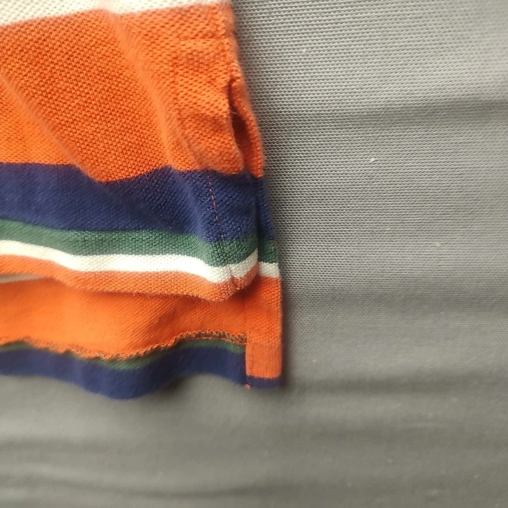 Ralph‎ Lauren Men's Shirt Multicolored Striped Pullover Polo Short Sleeve XL